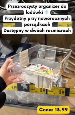 Przezroczysty organizer do lodówki promocja w Kaufland