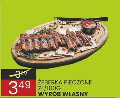 Żeberka pieczone promocja w Wafelek