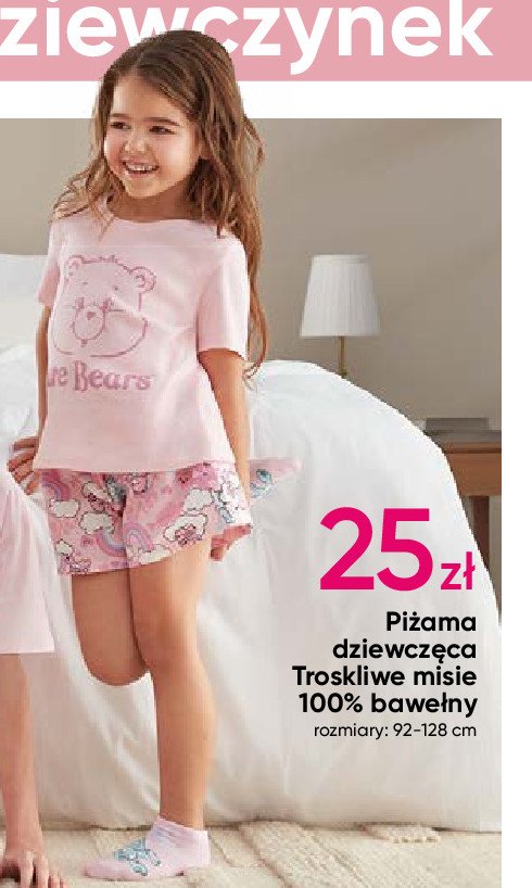 Piżama dziewczęca troskliwe misie 92-128 cm promocja w Pepco