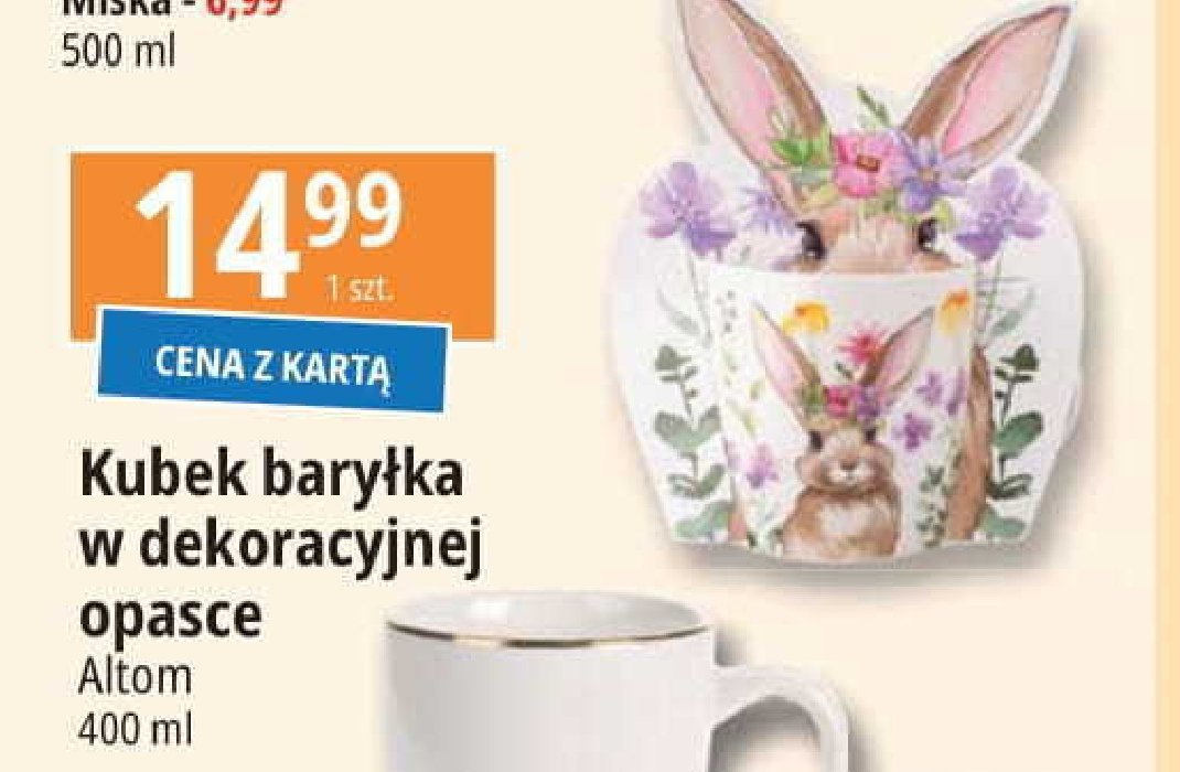 Kubek bary艂ka 400 ml Altom promocja