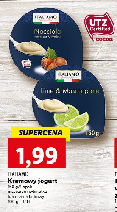 Jogurt kremowy ser mascarpone Italiamo promocja