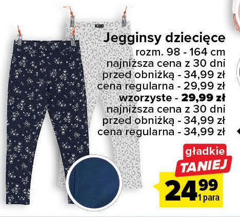 Jegginsy dziewcz臋ce ze wzorem 98-164 cm promocja