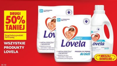 Płyn do prania Lovela Baby proszek do prania do bieli promocja w Biedronka
