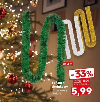 Łańcuch choinkowy dł. 2 m promocja w Kaufland