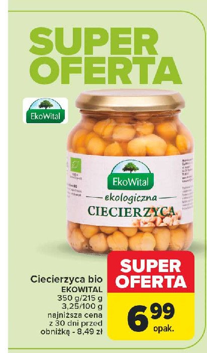 Ciecierzyca w zalewie bio Ekowital promocja