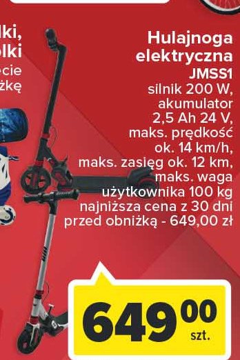 Hulajnoga elektryczna jmss1 promocja
