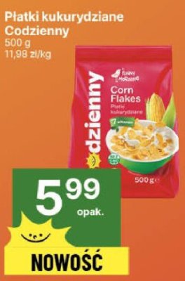 Płatki kukurydziane Codzienny promocja w Delikatesy Centrum