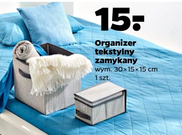 Organizer tekstylny 30 x 15 x 15 cm promocja