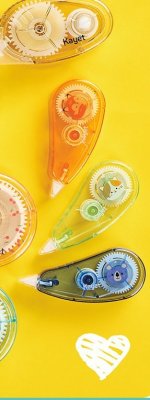 Zestaw 3 korektorów w taśmie, klejów lub taśm dekoracyjnych promocja w Biedronka