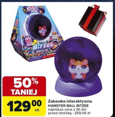 Zabawka interaktywna HAMSTER BALL BITZEE promocja w Carrefour