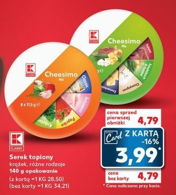 Ser topiony z ziołami K-classic cheesimo promocja
