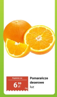 Pomarańcze deserowe luz Biedronka promocja w Biedronka