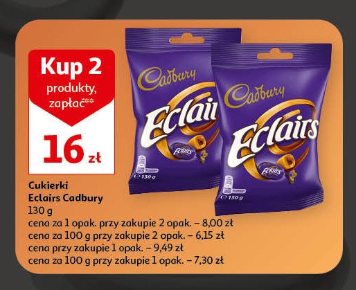 Cukierki eclairs Cadbury promocja