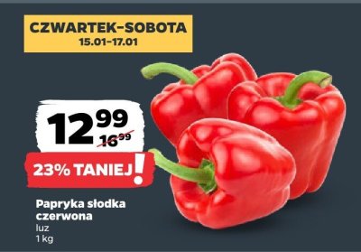 Papryka słodka czerwona promocja w Netto