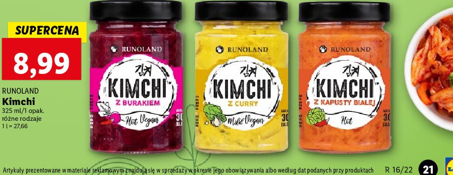 Kimchi z burakiem Runoland promocje