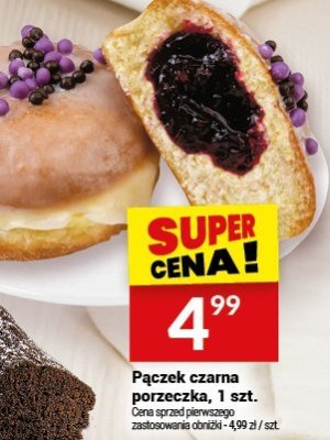 Pączek czarna porzeczka Bialecki Cukiernia promocja w Twój Market