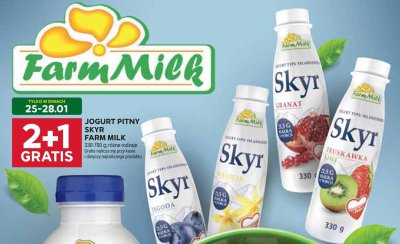 Jogurt pitny Skyr granat promocja w Stokrotka