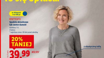 Sweter damski promocja w Lidl