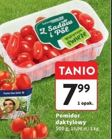 Pomidory daktylowe Z sadów i pól promocja w Intermarche
