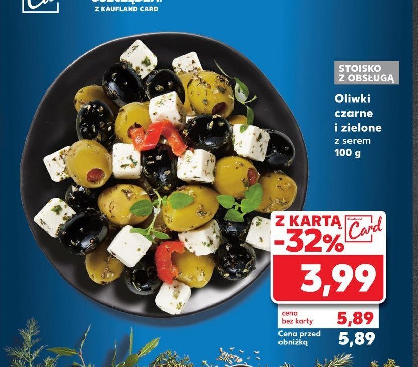 Oliwki czarne i zielone z serem feta promocja