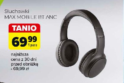 Słuchawki nauszne max mobile bt anc Tracer promocja w Carrefour