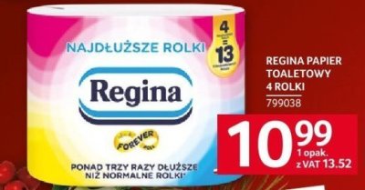 Papier toaletowy Regina 4 rolki promocja w Selgros