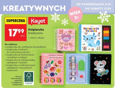 Książeczka kreatywna Kayet promocja w Biedronka