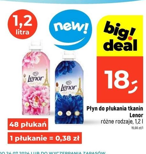 Płyn do płukania l'eclatante Lenor haute couture promocja