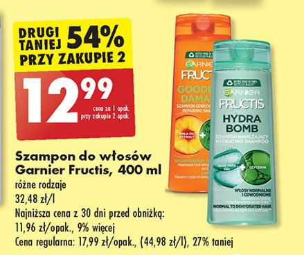 Szampon do włosów Garnier fructis goodbye damage promocja