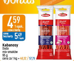 Kabanosy wieprzowe Silesia duda specialite nasze polskie! promocja w Leclerc