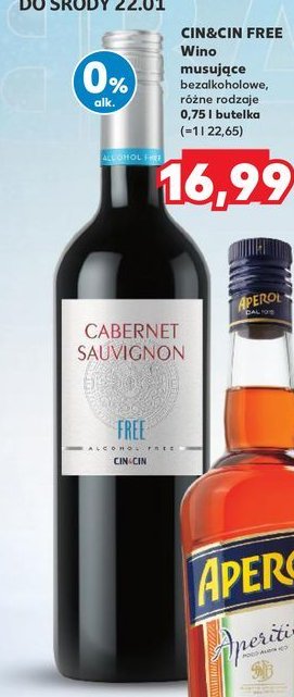 Napój bezalkoholowy Cabernet sauvignon promocja w Kaufland