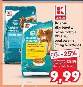 Karma dla kota z tuńczykiem K-classic promocja