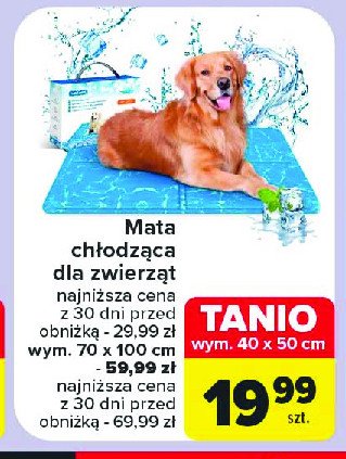 Mata ch艂odz膮ca dla psa 40 x 50 cm promocja