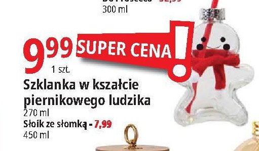 S艂oik szklany ze s艂omk膮 450 ml promocja