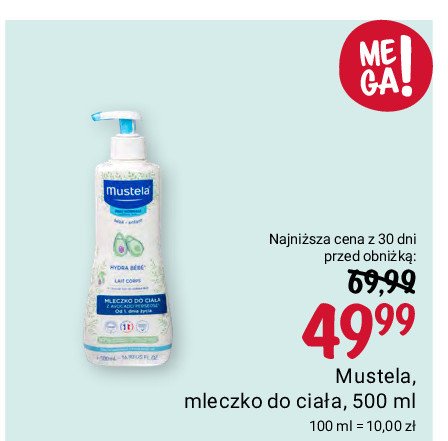 Mleczko do ciałą od 1 dnia życia Mustela hydra bebe promocja