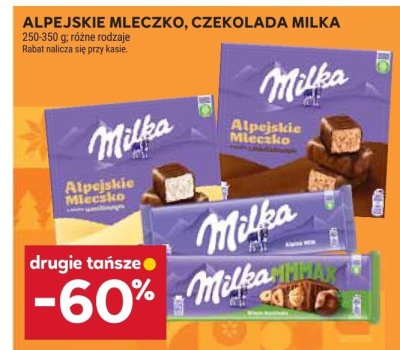 Czekolada Alpejskie Mleczko Milka promocja w Stokrotka