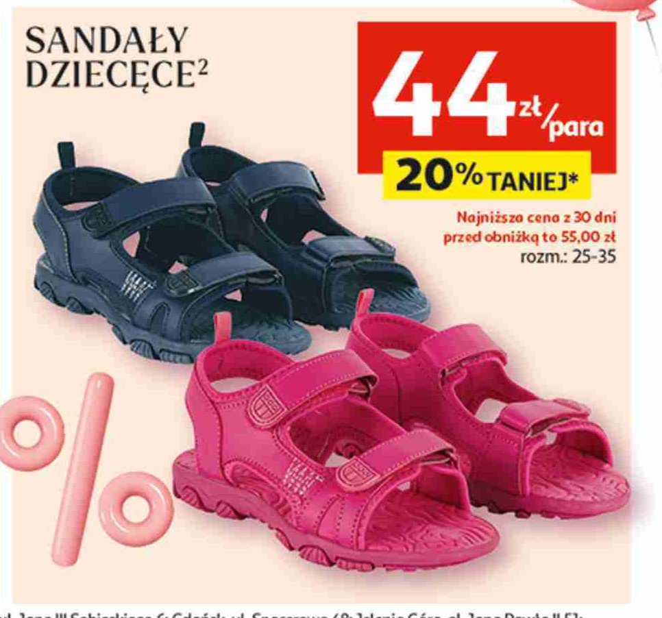 Sandały dziecięce rozm. 25-35 promocja