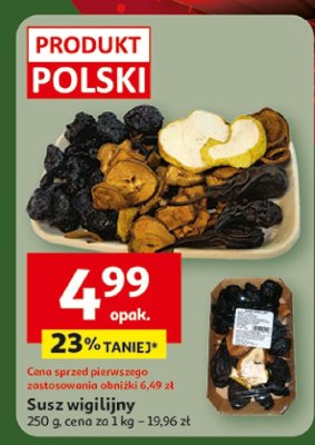 Suszone śliwki promocja w Auchan