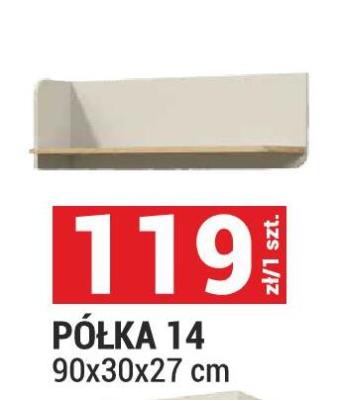 Półka 14 90x30x27 cm promocja w Merkury Market