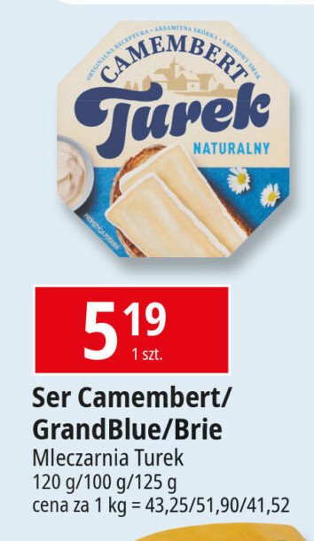 Ser brie naturalny Turek naturek promocja