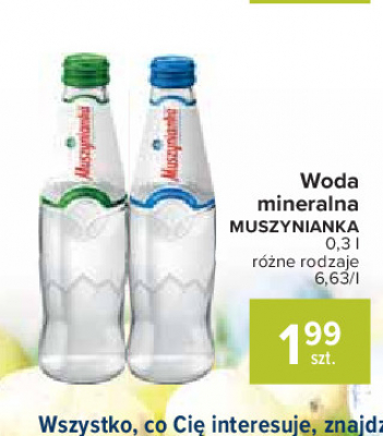Woda niegazowana szkło Muszynianka promocja