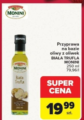 Przyprawa na bazie oliwy z oliwek Biała Trufla Monini promocja w Carrefour