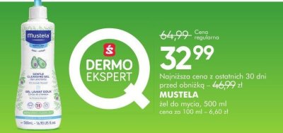 Żel do mycia Mustela promocja w Super-Pharm