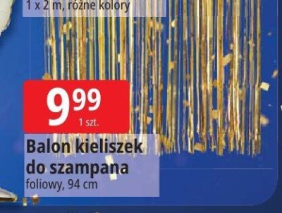 Baton kiełiszek do szampana foliowy, różne kolory 94 cm 1 x 2 m promocja w Leclerc