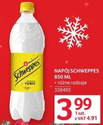 Napój Schweppes 850ML promocja w Selgros