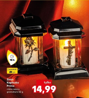Znicz Kapliczka Prima różne wzory 18 h promocja w Kaufland