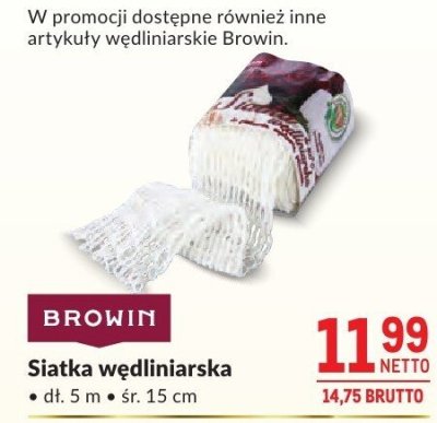 Siatka wędliniarska Browin promocja w Makro