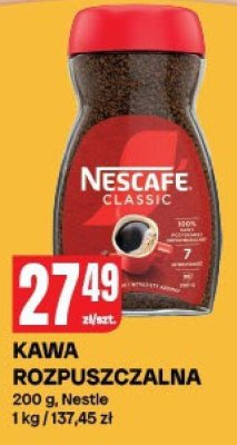 Kawa rozpuszczalna Nescafe Classic promocja w Chorten