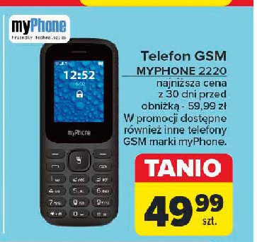 Telefon komórkowy 2220 Myphone promocja