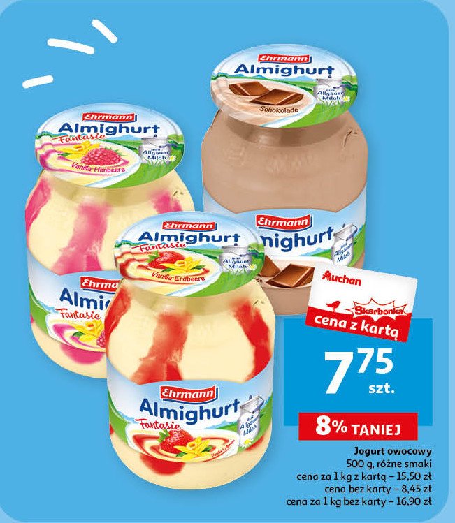 Jogurt z wsadem czekoladowym Ehrmann almighurt promocja